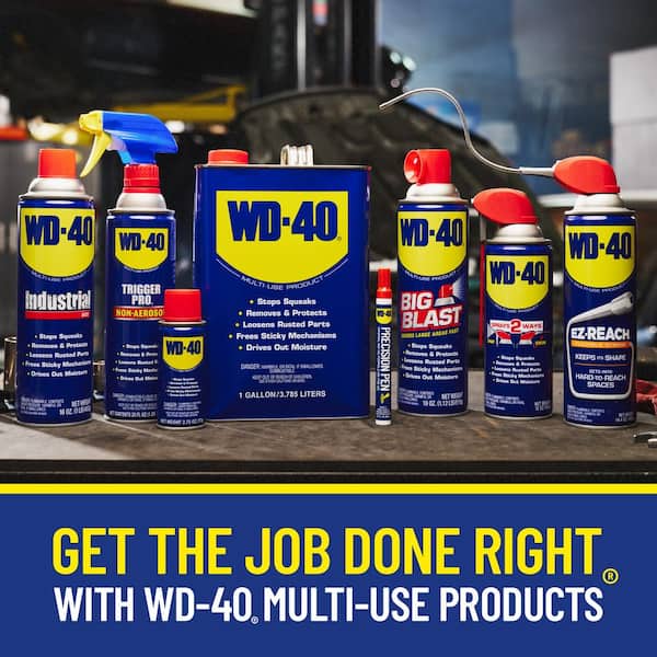 WD-40 8 oz. Original WD-40 Formula, Multi-Purpose Lubricant Spray with  Smart Straw 110057 - The Home Depot