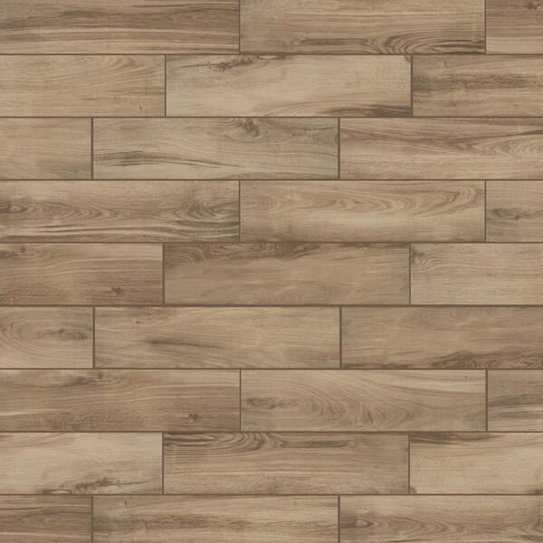 Florida Tile Home Collection Alpine Sand 6 in. x 24 in. Porcelain Floor ...