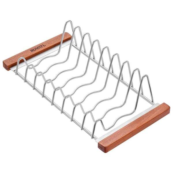LedgeFit Stainless Steel Workstation Dish Drying Rack with Plate and Cup Holder