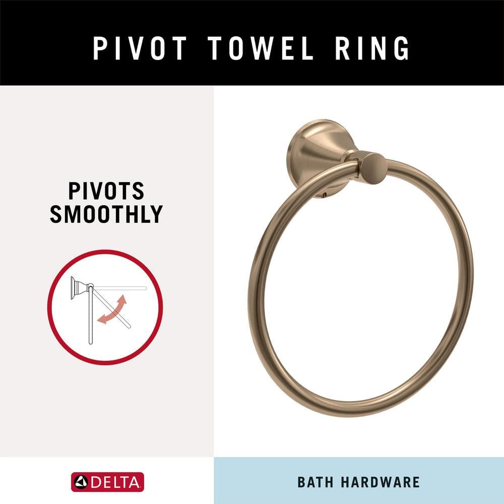 Champagne Bronze Wall Mounted Towel Ring