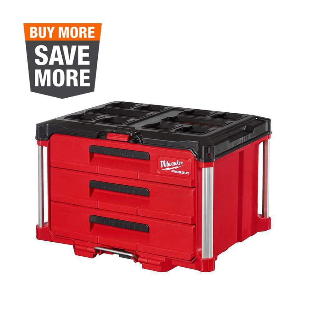 Milwaukee PACKOUT 22 in. Modular 3-Drawer Tool Box