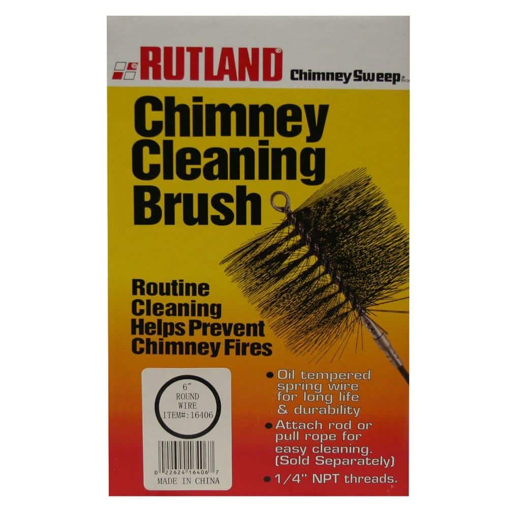 Rutland 6 Round Poly Chimney Brush