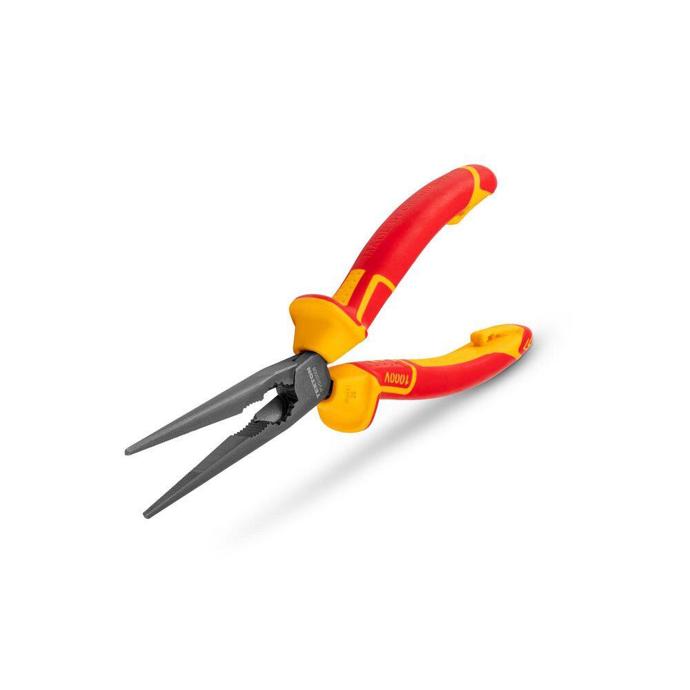 TEKTON 8 in. Insulated Long Nose Pliers PVG10008 - The Home Depot
