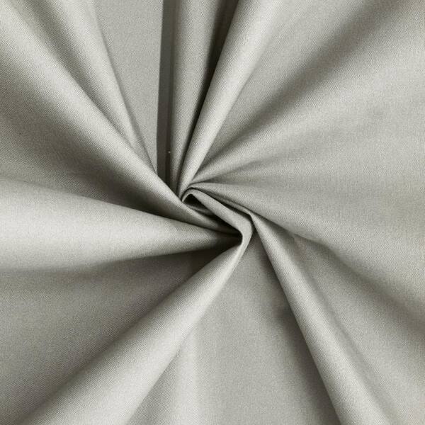 Unbranded - Alpine Light Grey Polyester Solid 52 in. W x 95 in. L Grommet Indoor Blackout Curtain (Single Panel)