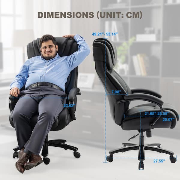 デスクチェアオフィスチェアdesk-chair office-chair ComHoma Ergonomic Computer Chair Leather High Back Office Chair