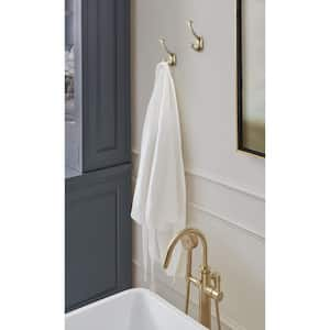 Vicinity 4-9/16 in. L Golden Champagne Double Prong Wall Hook