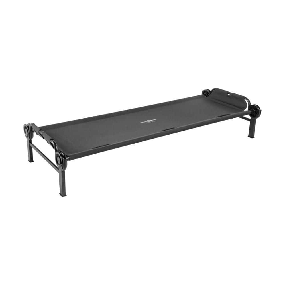 Disc-O-Bed 15.5 in. H x 32.5 in. W x 82 in. L Black Single Cot