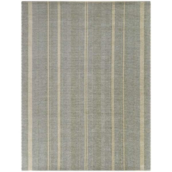 Chauncey Blue 8 ft. x 10 ft. Stripe Area Rug