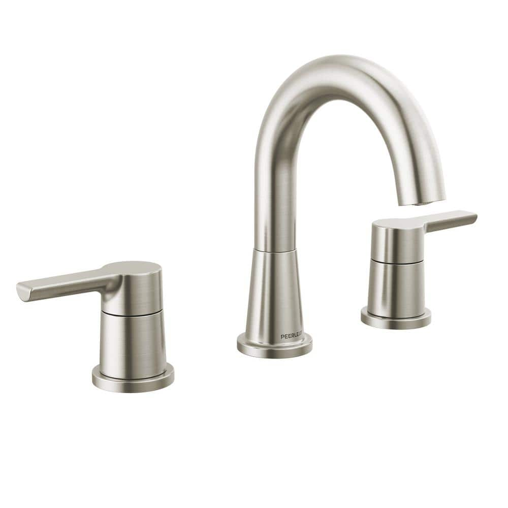 Peerless Flute 8 in. Widespread Double-Handle Bathroom Faucet in ...