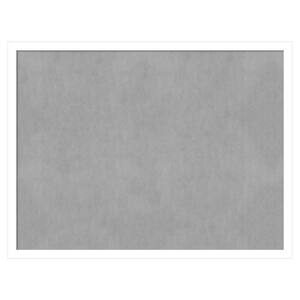 Svelte White 25 in. x 19 in. Framed Magnetic Board