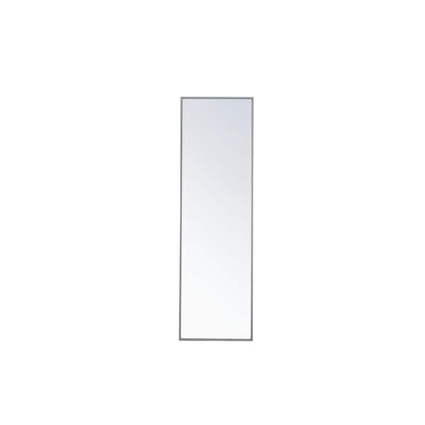 Unbranded Large Rectangle Grey Modern Mirror (60 in. H x 18 in. W)
