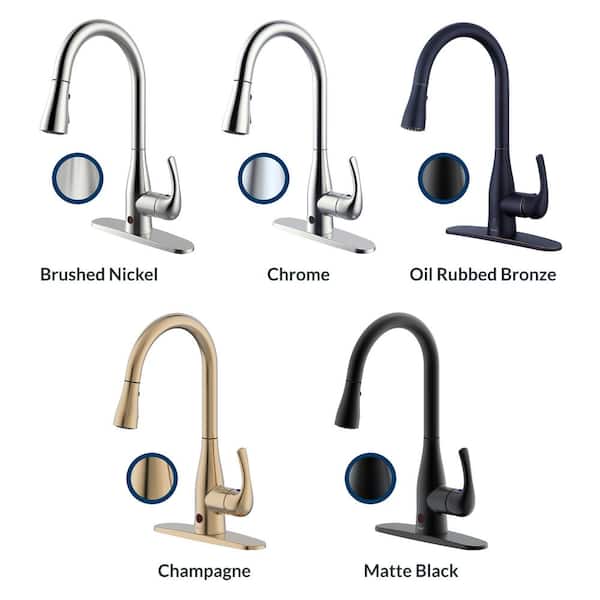 Motion Activated Single-Handle Pull-Down Sprayer Kitchen Faucet in Oil Rubbed Bronze Motion Activated Single-Handle Pull-Down Sprayer Kitchen Faucet in Oil Rubbed Bronze