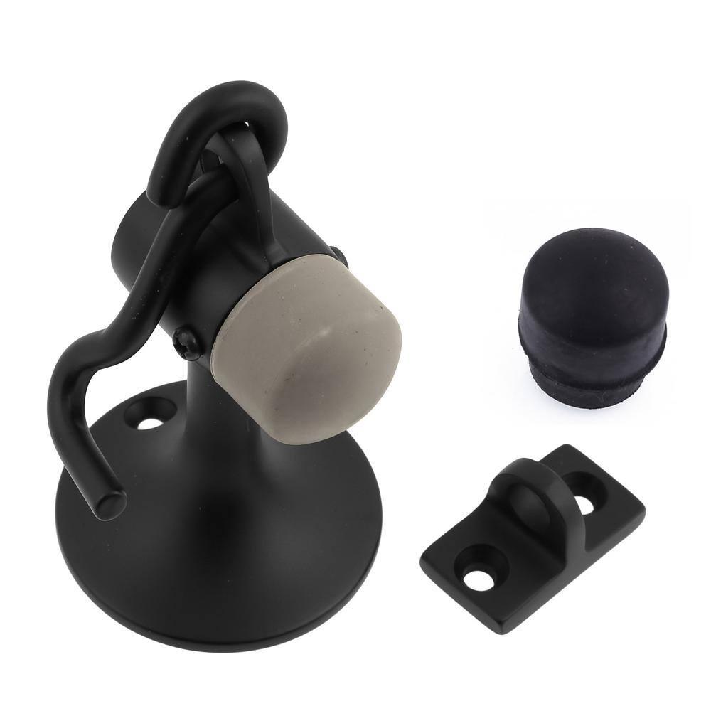 Matte Black Solid Brass Cannon Floor Door Stop with Hook and Holder price history on PriceWatchPro