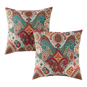 Asbury Park Square Outdoor Throw Pillow (2-Pack)