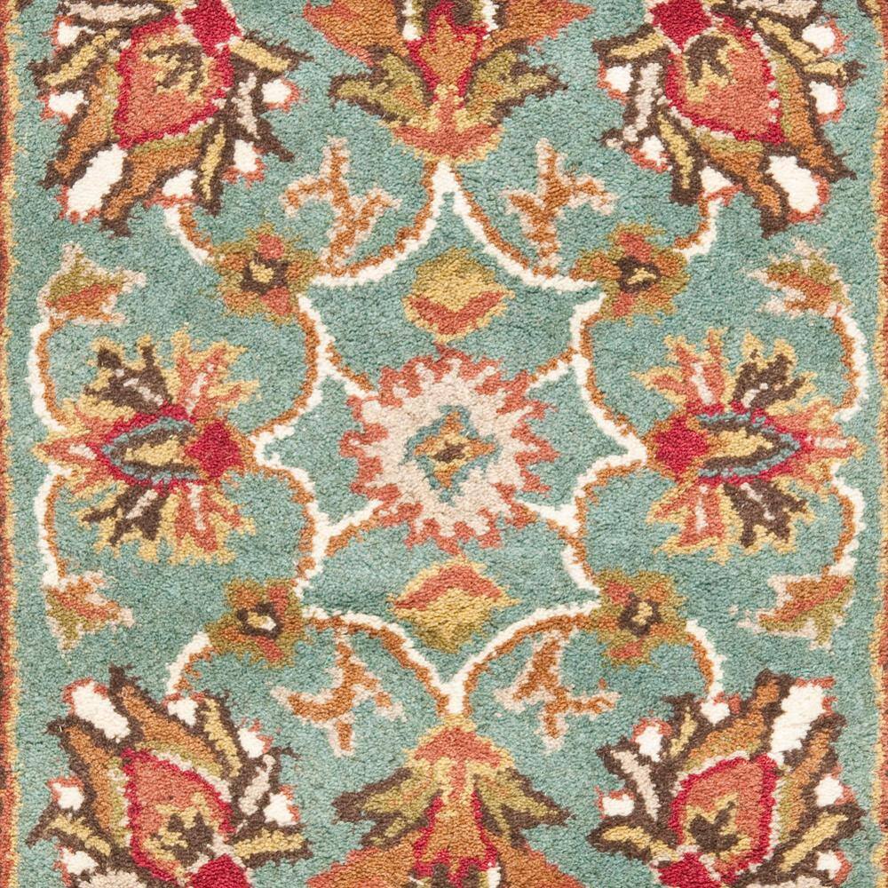 Elegant Traditions Hand-Tufted Wool Rectangular Rug in Blue/Brown - 2' x 3'
