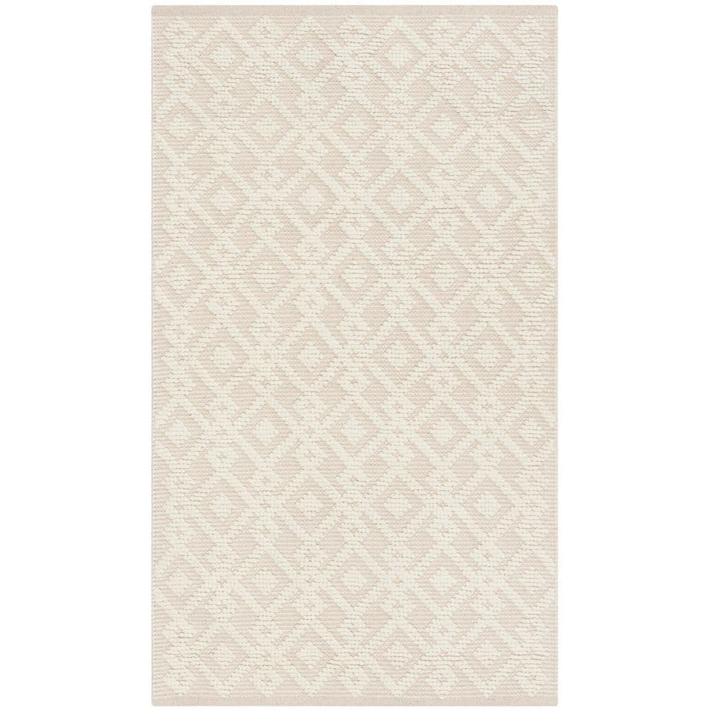 Vermont 4 ft. x 6 ft. Ivory Geometric Two-Tone Area Rug price history on PriceWatchPro