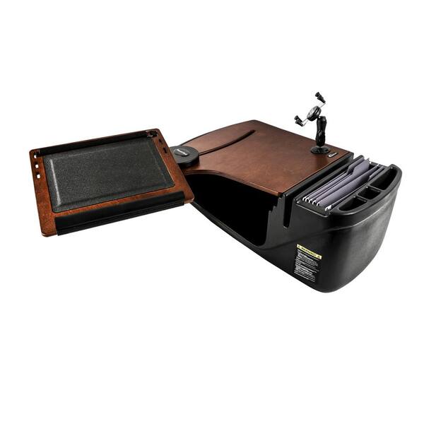 AutoExec Reach Desk Front Seat Mahogany with Phone Mount