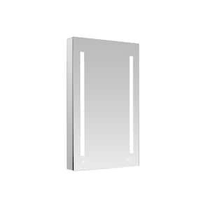 Signature Royale 24 in W x 40 in. H Recessed or Surface Mount Medicine Cabinet with Single Door,LED Lighting,Right Hinge