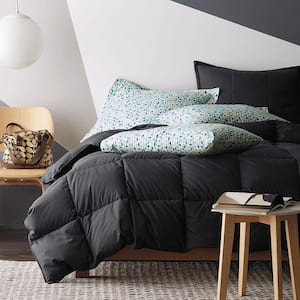 LaCrosse LoftAIRE Charcoal Gray Extra Warmth Recycled Fill King Alternative Down Comforter