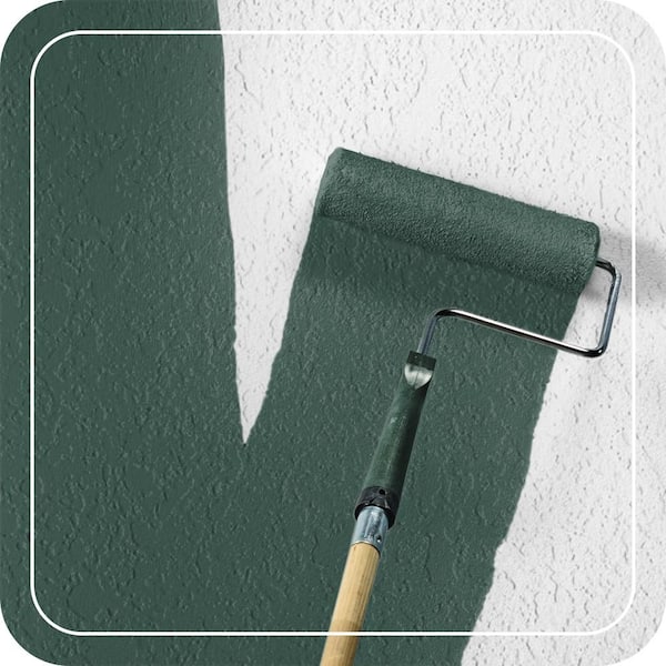 1 gal. #PFC-45 Patio Green Satin Interior/Exterior Masonry, Stucco and Brick Paint