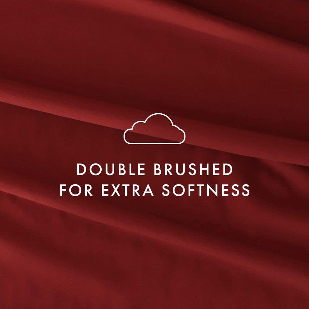King Burgundy Ultra Soft Microfiber Sheet Set