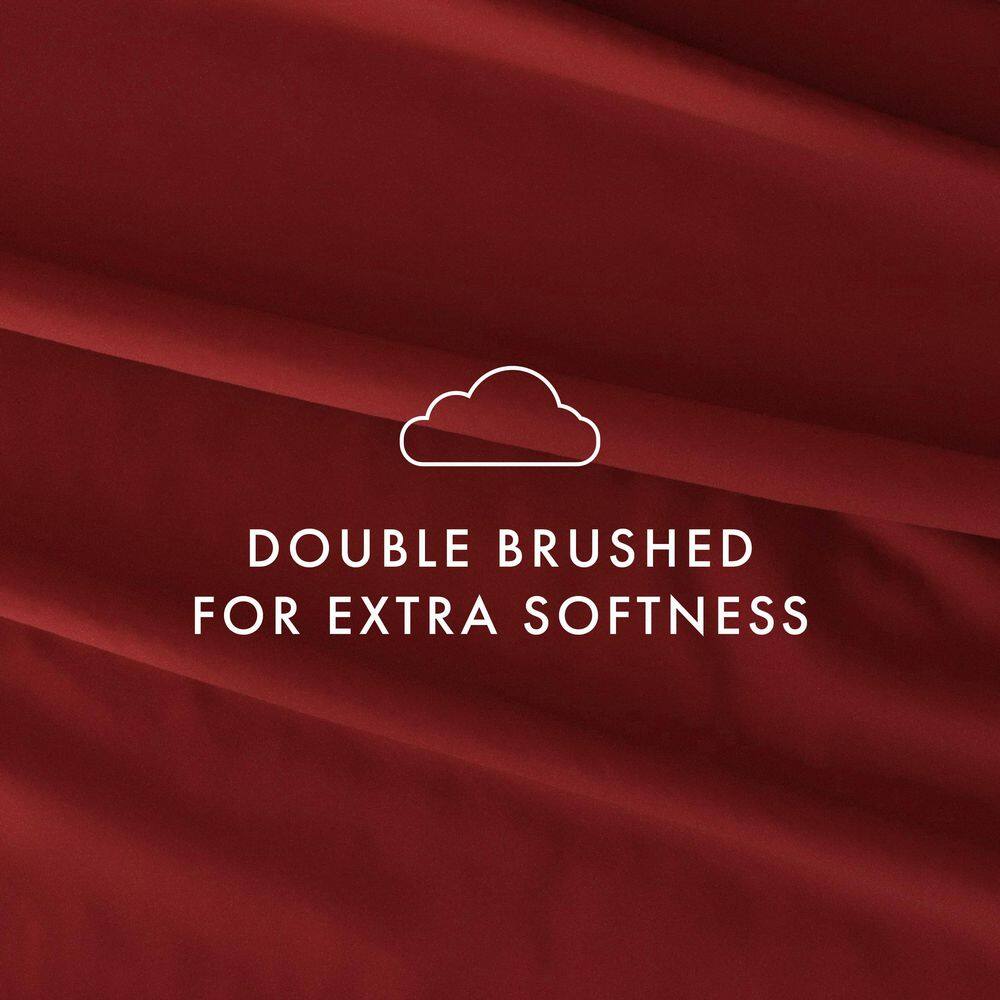 Burgundy Queen Ultra Soft Microfiber Bed Sheet Set