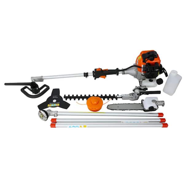 4 in. 1 Multi-Functional Cordless Gas String Trimmer 32CC 4-Cycle with Unbreakable Line, Power Head Kits, EPA Compliant