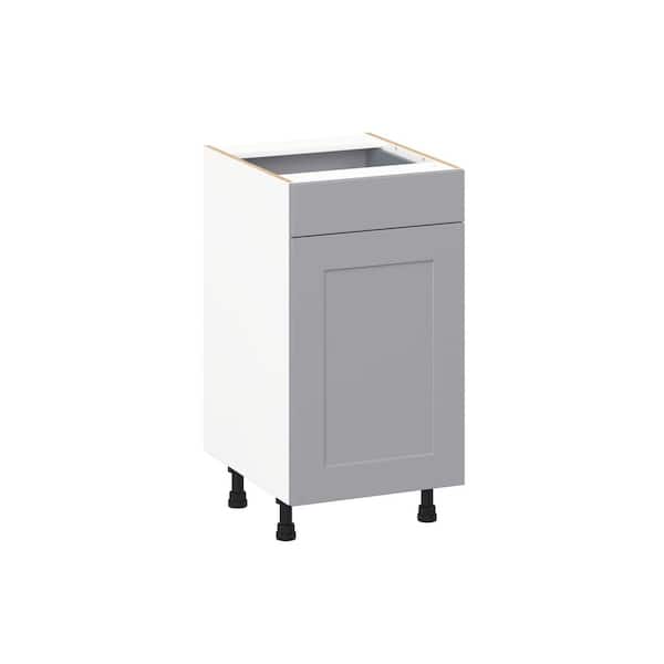 Roseland 18 in. W x 21 in. D x 34.5 in. H Assembled Shaker Bath Base Kitchen Cabinet in Slate Gray with 1 Drawer