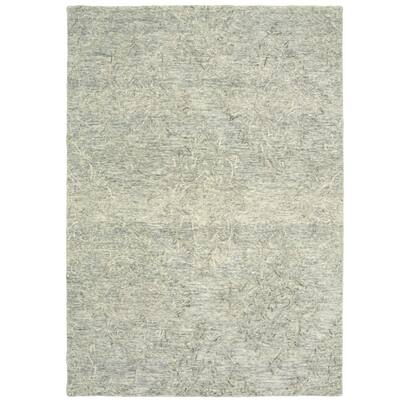 Kyra Distressed Medium Blue 5 ft. x 8 ft. Indoor Area Rug