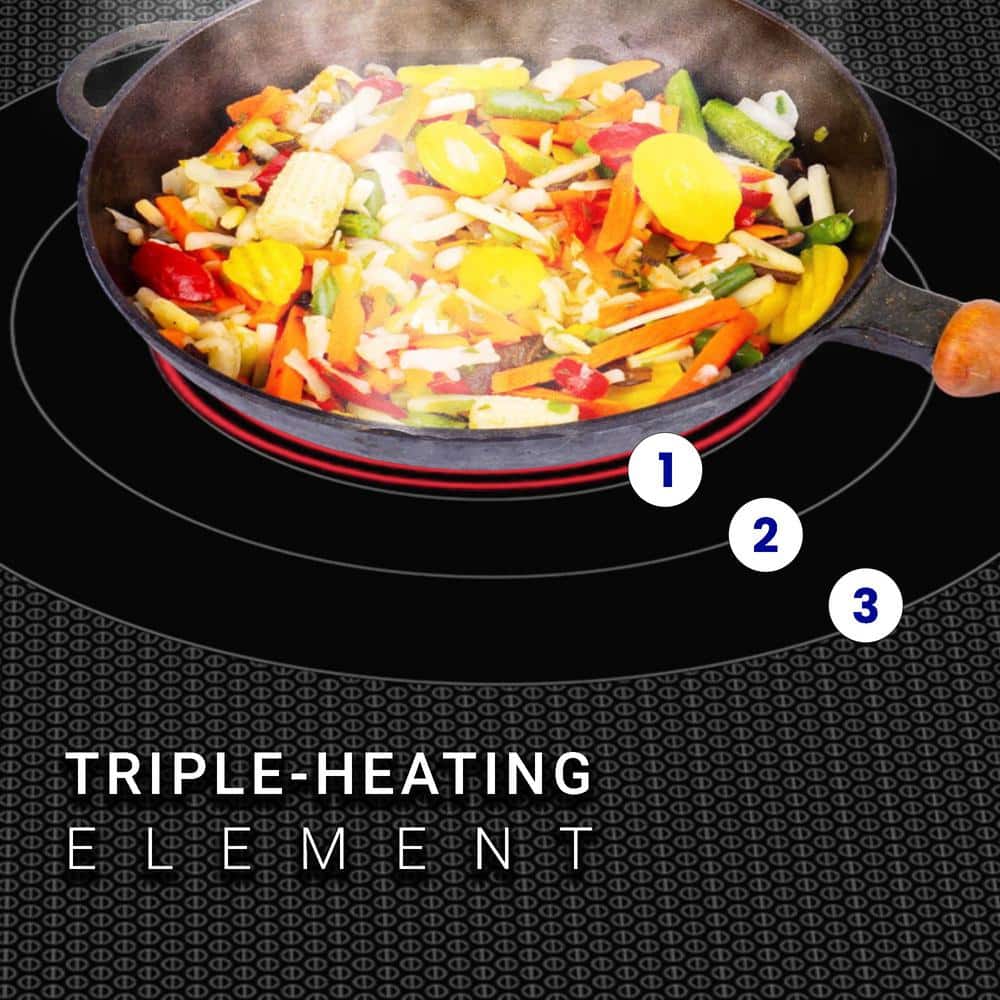 Equator 30" Black Ceramic-Induction 4 Burner Cooktop with Touch Control
