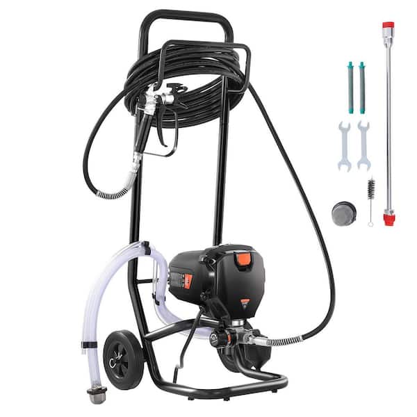 750W Electric Airless Paint Sprayer, 3000PSI, High Efficiency, Cart Mounted for Interior, Exterior, Furniture