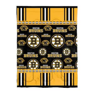 Boston Bruins Rotary 4-Piece Multi Colored Twin Size Polyester Bed In a Bag Set
