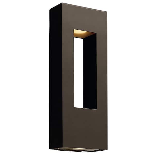 Atlantis Large Bronze Outdoor LED Wall Mount Lantern