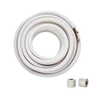 50 ft. Mini Split Line Set 1/4 in. 3/8 in. O.D Copper Pipes Tubing and Triple-Layer Insulation for Air Conditioning