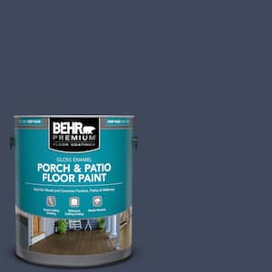 1 gal. #S530-7 Dark Navy Gloss Enamel Interior/Exterior Porch and Patio Floor Paint