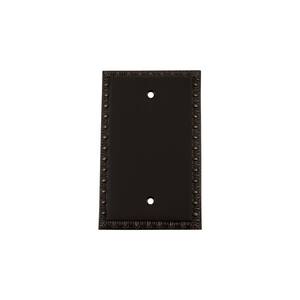 Bronze No Gang Blank Plate Wall Plate (1-Pack)