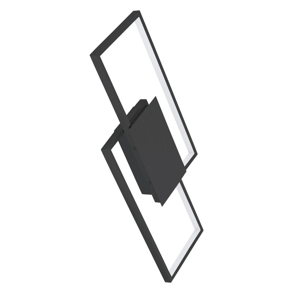 Milanius Matte Black Aluminum LED Drum Light - Modern Design