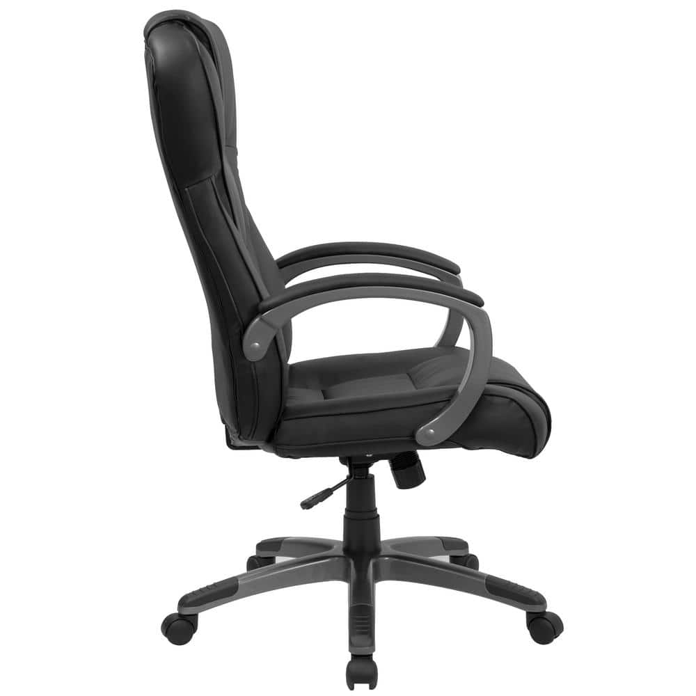 ErgoComfort High Back Black LeatherSoft Executive Swivel Chair