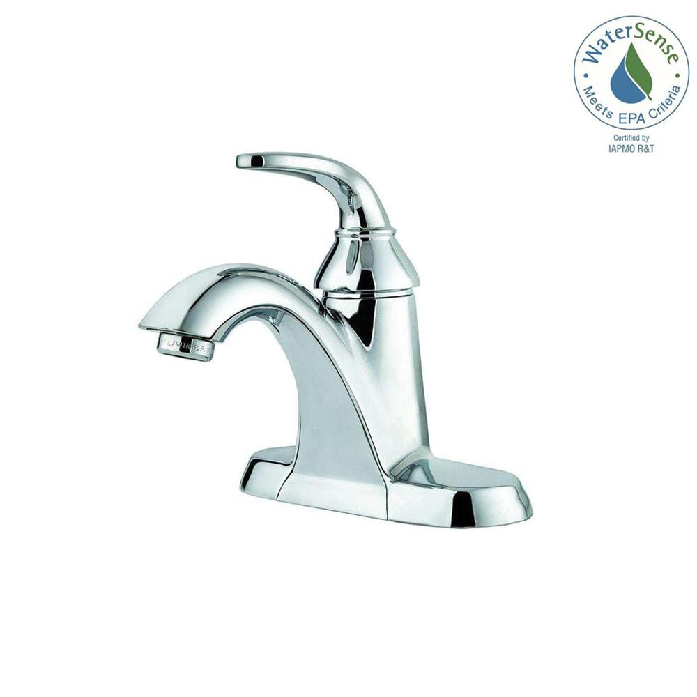Pfister Pasadena in. Centerset Single-Handle Bathroom Faucet in Polished  Chrome LF-042-PDCC The Home Depot