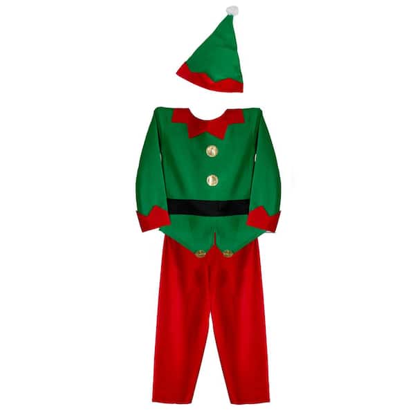 Elf Hat Secret Santa Helper Christmas Xmas Fancy Dress Red Green 