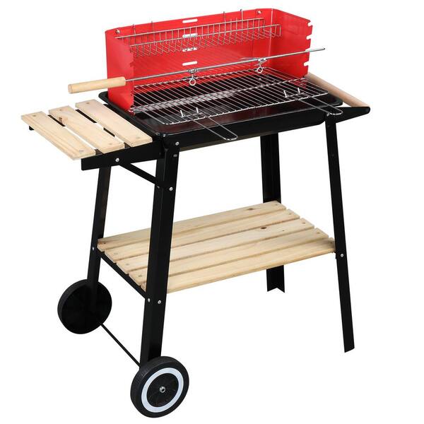 1pc, Charcoal Bbq Grill, Multifunctional Mini Smokeless Barbecue Rack,  Outdoor Camping Round Charcoal Bbq Pit Set For Family Gathering And Bbq  Party