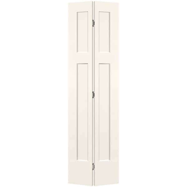 Masonite 24 in. x 80 in. 3-Panel Winslow Hollow Core Ivory Keys Molded Composite Bi-Fold Door