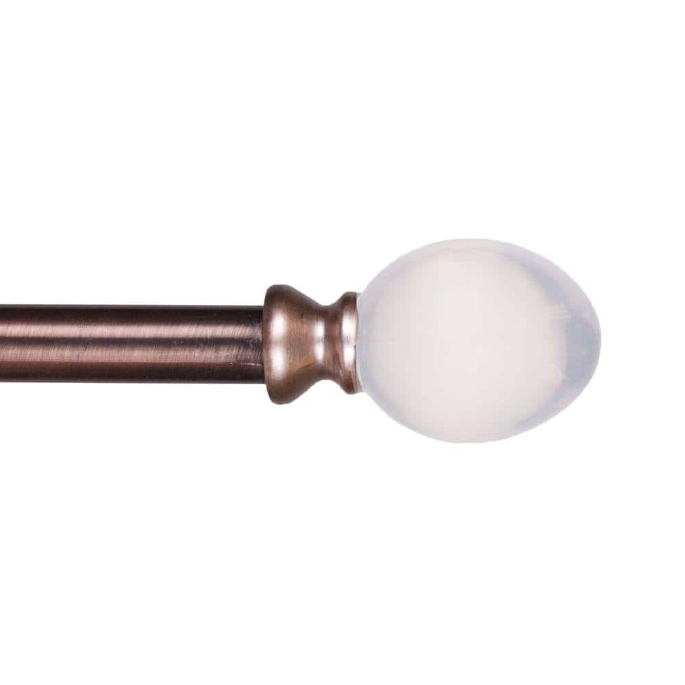 UPC 886511519794 product image for Lavish Home 48 in. - 86 in. Telescoping 3/4 in. Single Curtain Rod in Antique Co | upcitemdb.com