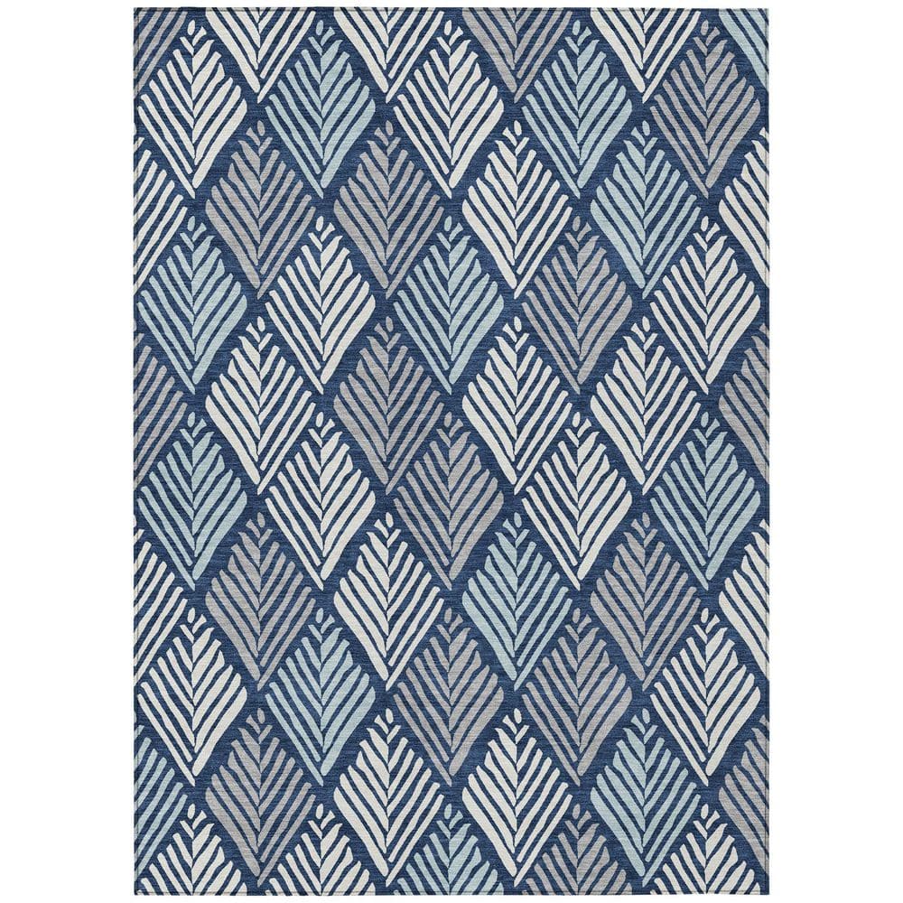 Chantille Machine Washable Indoor/Outdoor Abstract ACN2818 Navy 10 ft. x 14 ft. Area Rug price history on PriceWatchPro