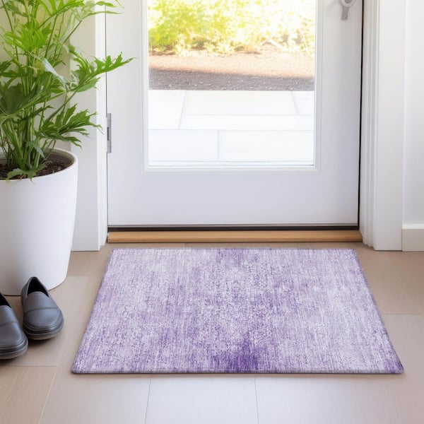 Chantille Machine Washable Indoor/Outdoor Abstract ACN1763 Lilac 2 ft. x 3 ft. Accent Rug