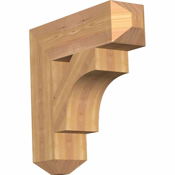 Ekena Millwork 5.5 in. x 22 in. x 22 in. Western Red Cedar Westlake Craftsman Smooth Bracket
