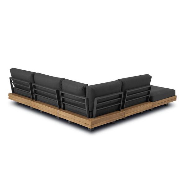 Poly and Bark Celenza 98 in. Armless 2-Piece Fabric Modular
