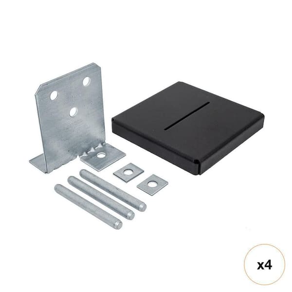 CPTZ ZMAX Galvanized Concealed Post Base for 8x8 Nominal Lumber