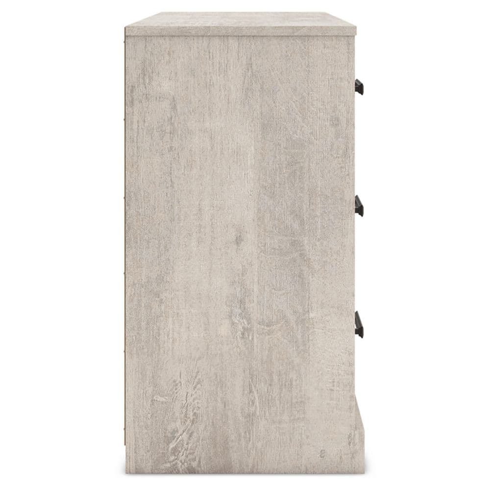 Gray Oak Grain 6-Drawer Modern Farmhouse Dresser
