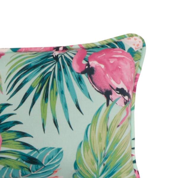 flamingo lumbar pillow